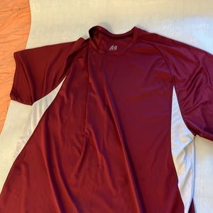 A4 Athletic Shirt Maroon